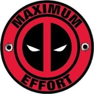 виниловая наклейка deadpool maximum effort логотип