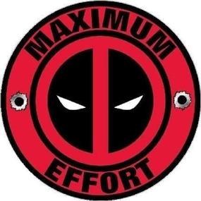 img 2 attached to Виниловая наклейка Deadpool Maximum Effort