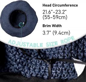 img 1 attached to Women'S UPF 50+ Crochet Summer Floppy Beach Hat - Foldable Straw Sun Hat With Wide Brim