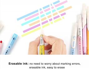 img 2 attached to 12-Pack MOACC Double-Head Erasable Highlighters With Smooth Writing Chisel Tips In Assorted Colors