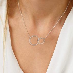 img 1 attached to Идеи подарков для нее: ожерелья IEFLIFE - крест, бесконечный круг и стетоскоп!