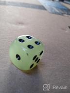 img 1 attached to Glow In The Dark Dice For Tabletop Games: Smartdealspro 10-Pack D6 Six Sided Dice For DND, MTG, RPG And More! review by Carlos Barrett
