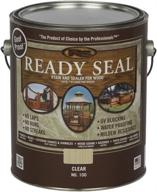 🌲 ready seal 100 clear wood stain and sealer - 1-gallon exterior protection (packaging may vary) logo