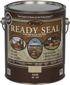 img 1 attached to 🌲 Ready Seal 100 Clear Wood Stain and Sealer - 1-Gallon Exterior Protection (Packaging may vary)