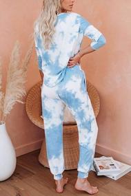 img 1 attached to Women'S Tie Dye Sweatshirt And Sweatpants Set By Fixmatti - 2 Piece Outfit With Drawstring Waistband