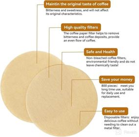 img 3 attached to ☕ Laicky 800 Count Unbleached Replacement Paper Filter Packs for Aerobie Aeropress Coffee Makers - Round Coffee Filters for Enhanced Brewing Experience