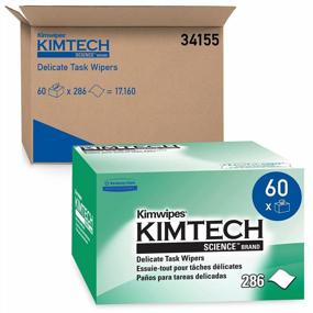 img 4 attached to 🧻 Kimberly-Clark PROFESSIONAL Kimwipes Delicate Task Kimtech Science Wipers - 34155 White, 1-PLY - Buy in Bulk: 60 Pop-Up Boxes / Case, 280 Sheets / Box, 16,800 Sheets / Case