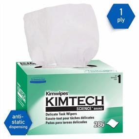 img 1 attached to 🧻 Kimberly-Clark PROFESSIONAL Kimwipes Delicate Task Kimtech Science Wipers - 34155 White, 1-PLY - Buy in Bulk: 60 Pop-Up Boxes / Case, 280 Sheets / Box, 16,800 Sheets / Case