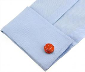 img 2 attached to MRCUFF Basketball Cufflinks Presentation Polishing Men's Accessories