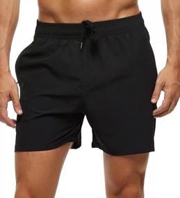 img 2 attached to Stay Stylish And Comfortable With Yuyangdpb Men'S Quick-Dry Swim Trunks