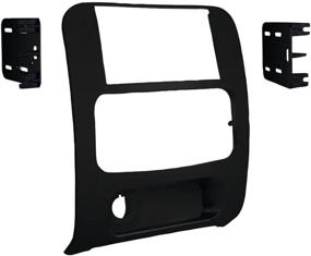 img 1 attached to 🚗 Revamp Your Car's Interior with a Sleek Matt Black Double-DIN Installation Kit