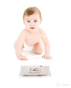 img 1 attached to Organic Biodegradable Eco Friendly Baby Wipes - Sensitive Skin Natural Child Care - 288 Wipes (4 Pack)