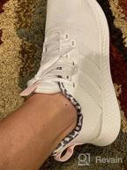 img 1 attached to Adidas Puremotion Vapour White Orange Girls' 👟 Shoes and Athletic: Perfect Blend of Style and Performance. review by Melissa Mack