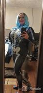 img 1 attached to Women Halloween Skull Print Jumpsuit Outfit Long Sleeve Costume review by Prem Robinson