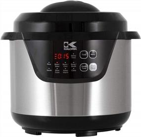 img 4 attached to Digital Pressure Cooker With Stainless Steel Finish By Kalorik