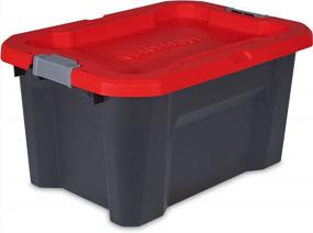 img 1 attached to 4-Pack 20-Gallon 80-Quart Latching Lid Tote Storage Container Craftsman
