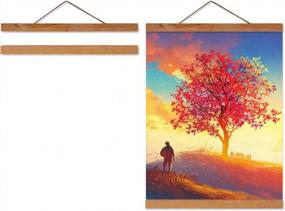 img 3 attached to Enhance Your Décor With The Stylish 19In Magnetic Wood Poster Hanger Frame - Perfect For Posters, Photos, And Artwork