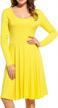 sherosa's chic a-line midi dress - comfy, flared & perfect for casual occasions! logo