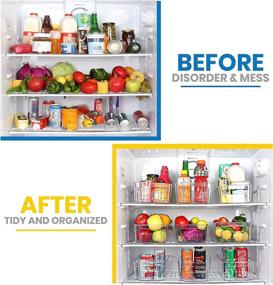 img 1 attached to 🗄️ Clear Pantry Organizer Set of 8 Bins - Freezer, Fridge, and Cabinet Organizers for Kitchen Countertops - BPA-Free, Utopia Home