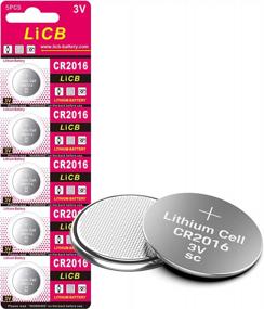 img 4 attached to Литиевая батарея LiCB CR2016, 3 В монета и кнопочный элемент — 5 шт. для высокопроизводительной электроники