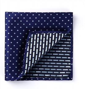 img 2 attached to 6 Piece Mens Pocket Square Handkerchief Set - Assorted Woven Design For Weddings, Parties & Gifts - HISDERN