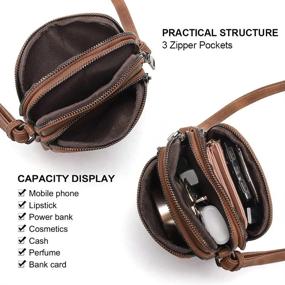 img 2 attached to Дизайнерская кожаная сумка через плечо CLUCI для телефона: маленькая сумочка для женщин, дорожный кошелек