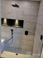 img 1 attached to 🚿 Gabrylly Shower System with Tub Spout, Wall Mounted Tub Shower Faucet Set for Bathroom with High Pressure 10" Rain Shower Head and 3-Setting Handheld Shower Head Set, Brushed Nickel - Ultimate Bathroom Upgrade review by Chris Tisdale