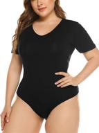 👗 stretchy bodycon bodysuit leotard - women's clothing: bodysuits by involand логотип