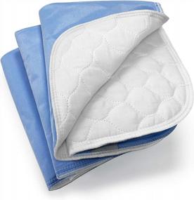 img 4 attached to 3-Pack Ultra Soft Quilted Bed Pads: Heavy Absorbency Underpad For Elderly Seniors, Kids & Pets - 18" X 24", Machine Washable Mattress Protection