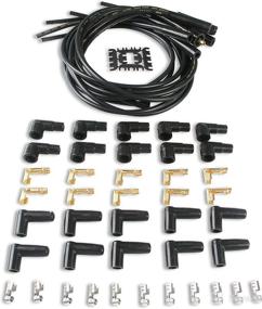 img 4 attached to ⚡️ ACCEL 4040K 8mm Spark Plug Wire Set - Black Wire with Straight Boots in Black