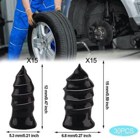 img 3 attached to 🔧 Aosdanting Tire Repair Rubber Nail: 30-Piece Vacuum Tire Repair Kit for Car & Motorcycle Fast Tire Repair"