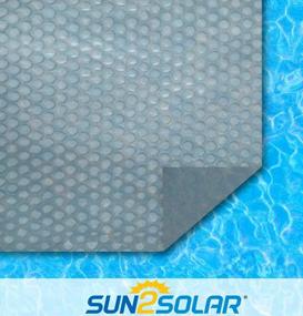 img 2 attached to Sun2Solar Clear 10-Foot-By-16-Foot Rectangle Solar Cover 1200 Series Heat Retaining Blanket For In-Ground And Above-Ground Rectangular Swimming Pools Use Sun To Heat Pool Bubble-Side Down
