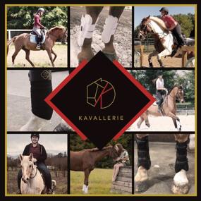 img 3 attached to Kavallerie Classic Equine Bandages: дышащая и поддерживающая защита ног для лошадей (4 шт. в упаковке, черные)
