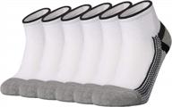 men's athletic performance socks: onke cotton low cut w/ mesh ventilation & comfort fit cushioning logo