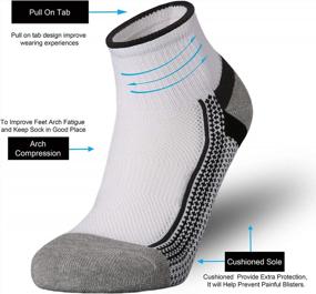 img 3 attached to Men'S Athletic Performance Socks: ONKE Cotton Low Cut W/ Mesh Ventilation & Comfort Fit Cushioning