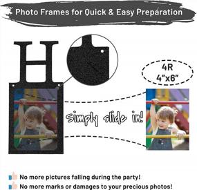 img 2 attached to Sweet 16 Black Photo Banner With 16 Frames - Pre-Assembled Party Supplies For Girls' Happy 16Th Birthday Decorations