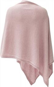 img 3 attached to Cashmere Button Poncho: The Versatile And Lightweight Cape For Women'S Spring, Summer, And Fall