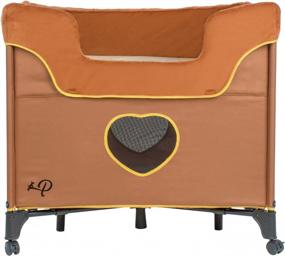 img 3 attached to Дизайн-лежак Lion's Den Petique Bedside Lounge Bunk Bed для среднего размера собак и кошек: поднятый лежак для максимального комфорта.