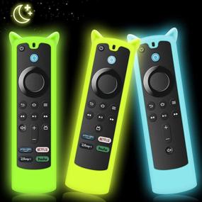 img 4 attached to Silicone Firestick Remote Covers 3 Pack - Compatible With Fire TV Stick Lite, 4K & 4K+ Streaming Media Sticks
