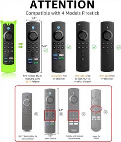 img 3 attached to Silicone Firestick Remote Covers 3 Pack - Compatible With Fire TV Stick Lite, 4K & 4K+ Streaming Media Sticks