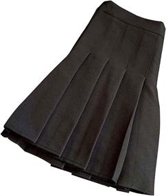 img 2 attached to Pleated Skirt Waisted Tennis Cheerleader Girls' Clothing - Skirts & Skorts