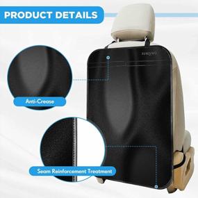 img 2 attached to Защитите свои автомобильные сиденья с помощью водонепроницаемого чехла на заднее сиденье SURDOCA - прочного, моющегося и нескользящего!