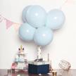 25pcs 12" round latex helium balloons pastel ice blue matte color balloons - efavormart logo
