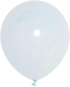 img 1 attached to 25 шт. 12 дюймов круглые латексные гелиевые шары пастельные ледяные синие матовые цветные шары - Efavormart