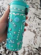 img 1 attached to Cullaby Girls' Craft Kit - Decorate Your 12Oz BPA-Free Insulated Stainless Steel Water Bottle With Stickers - Best For Ages 5-12 - DIY Project For Teens - Baby Girl Blue Design review by Tom Lawson