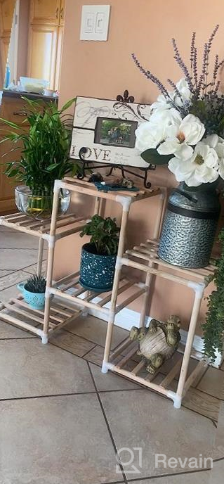 img 1 attached to Get Organized With A Multifunctional Plant Stand For Indoor And Outdoor Décor - Perfect For Every Room In Your Home! review by Dan Brickley