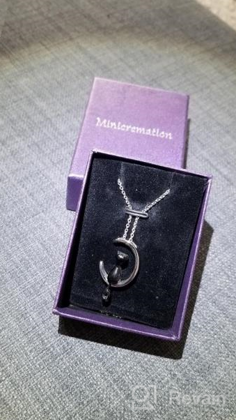 img 1 attached to Minicremation Pet Cremation Jewelry: Elegant Ashes Necklace Keepsake for Cats review by Hester Gaiser