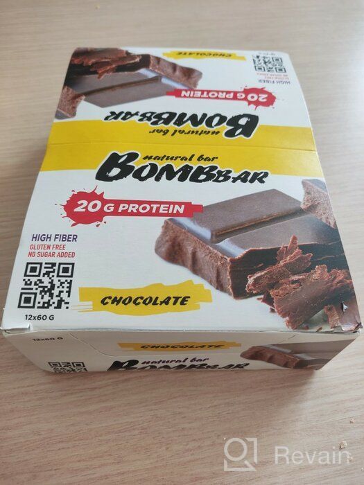 img 1 attached to Protein bar Bombbar without sugar, Tiramisu, 60g x 12 pcs. review by Ada Szewczyk ᠌