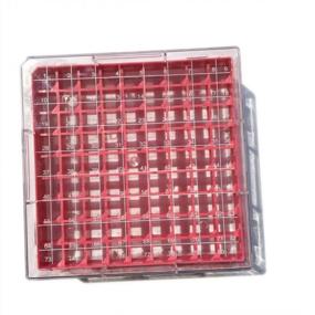 img 2 attached to 81-Place Polycarbonate Freezer Storage CryoBox Vial Rack For 2Ml Cryostorage Freezing Box, 9X9 Array, 130Mm X 130Mm X 52Mm (Pack Of 1)