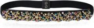 dorchid womens crystal waistbands champagne women's accessories ~ belts logo